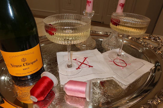 XO Linen Cocktail Napkin