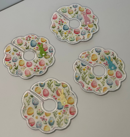 Easter Bunny Wine Glass Stem Tags