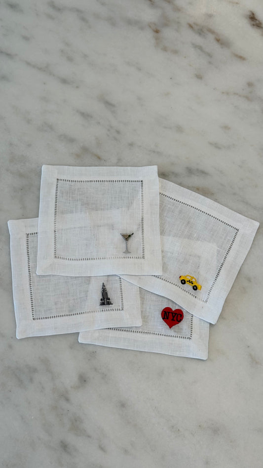 New York Cocktail Napkin Set