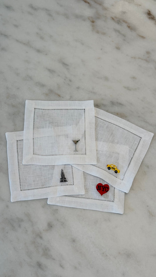 New York Cocktail Napkin Set