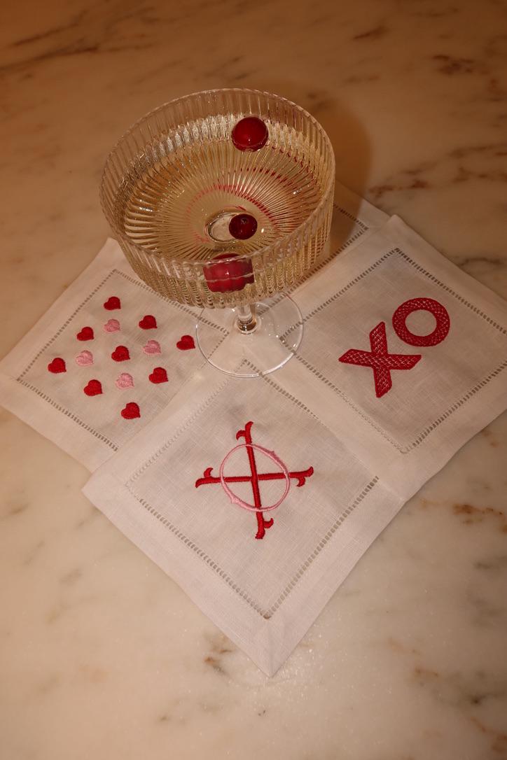 XO Linen Cocktail Napkin
