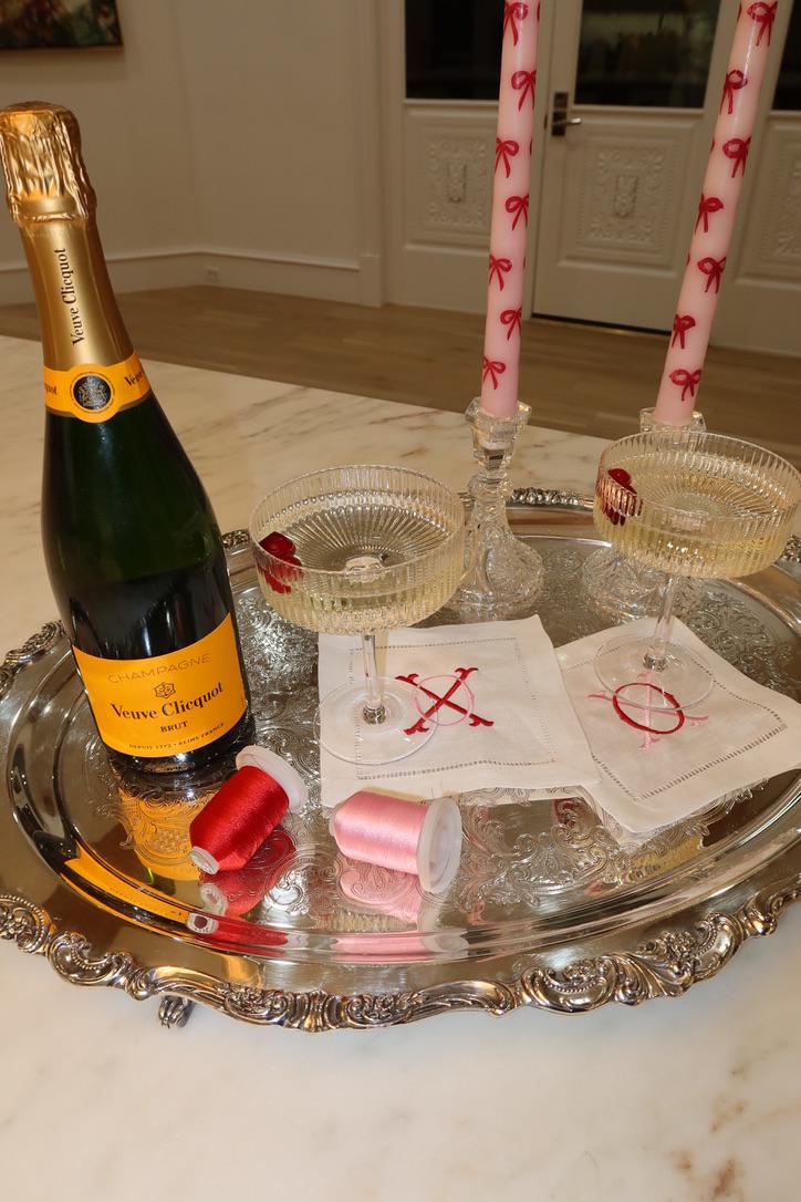 XO Linen Cocktail Napkin